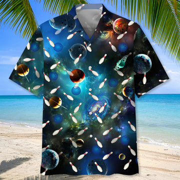 BlueJose Bowling Space Hawaiian Shirt