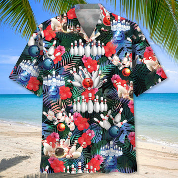 BlueJose Bowling Tropical Hawaiian Shirt