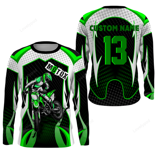 BlueJose Personalized Number & Name Motorcycle Off-Road Riders Dirt Bike Racing