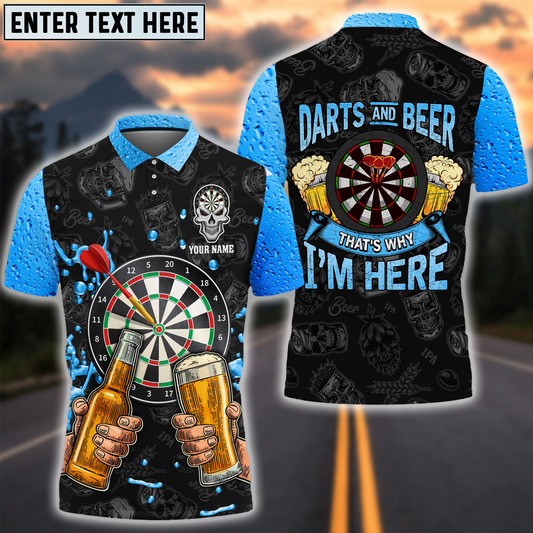 BlueJose Darts & Beer Personalized Name Shirt