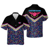 BlueJose Bowling Pattern Personalized Name Hawaiian Shirt