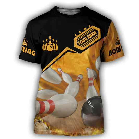 BlueJose Custom Bowling Personalized Name 3D Shirt