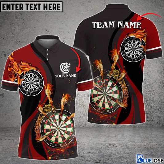 BlueJose Dart Fire Personalized Name, Team Name Shirt (6 Colors)