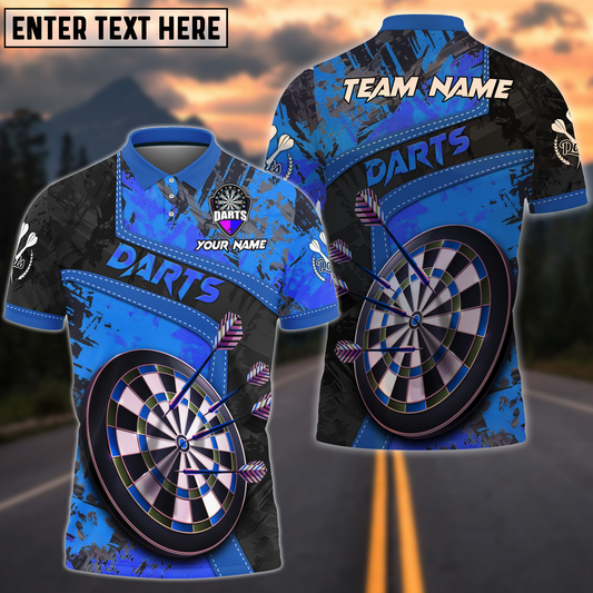 BlueJose Darts Board Personalized Name, Team Name Shirt (6 Colors)