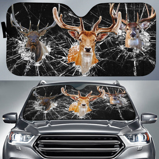 BlueJose Deer All Over Printed 3D Sun Shade