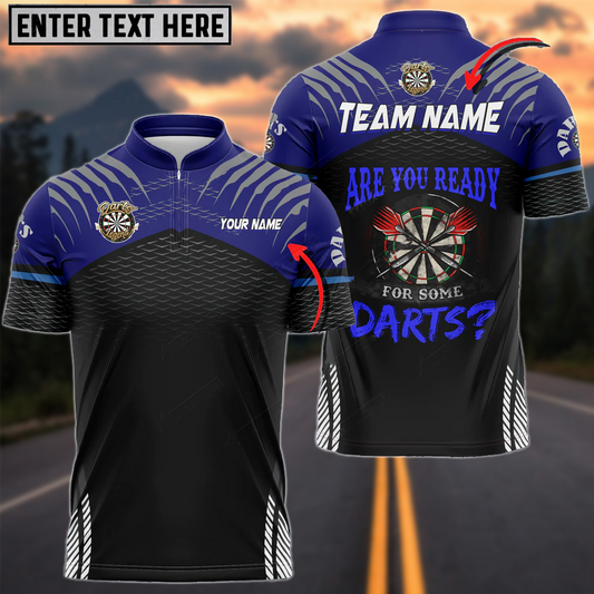 BlueJose Darts Sport Personalized Name, Team Name Shirt (6 Colors)