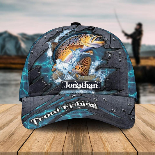 BlueJose Personalized Fishing Blue Cap