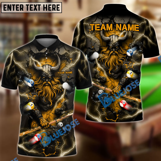 BlueJose Billiards Viking Thunder Personalized Name Shirt (5 Colors)