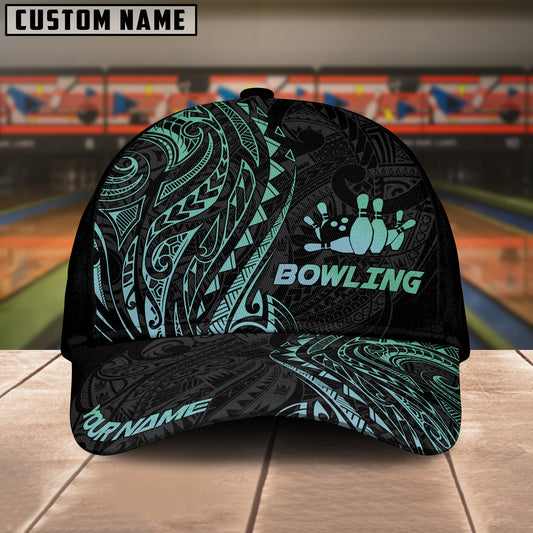 BlueJoses Bowling And Pins Maori Multicolor Personalized Name Cap