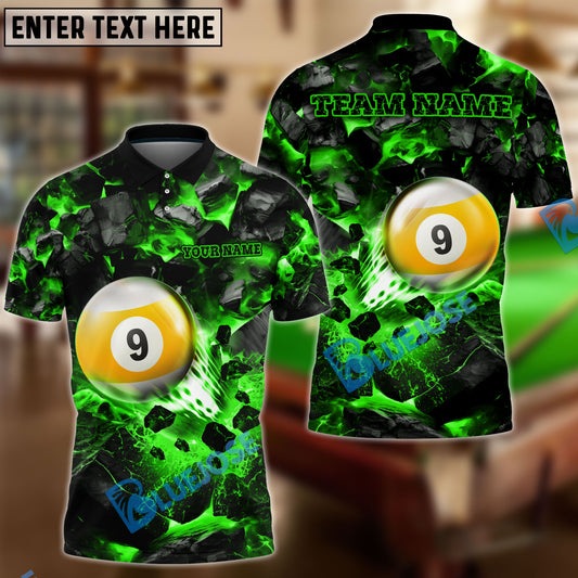 BlueJose Billiards Ball 9 Shoot And Destroy Personalized Name Shirt (4 Colors)