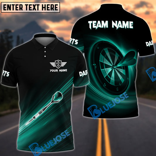 BlueJose Lightning Darts Personalized Name, Team Name Shirt (4 Colors)
