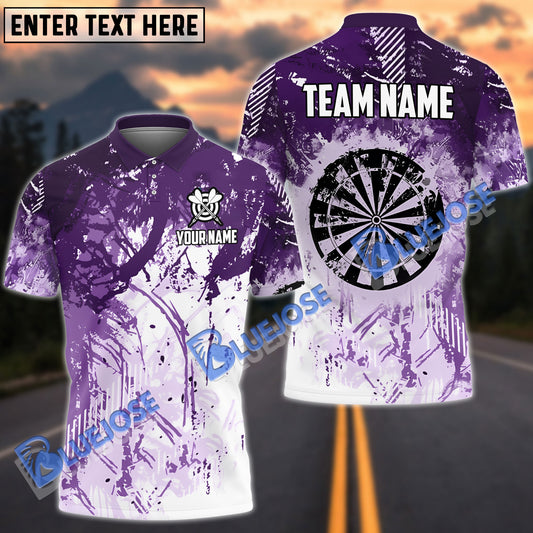 BlueJose Darts Grunge Paint Personalized Name, Team Name Shirt (6 Colors)