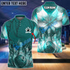 BlueJose Bowling And Pins Butterfly Customized Name 3D Shirt (4 Colors)