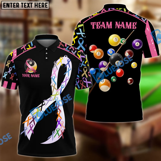 BlueJose Billiards 8-Ball & 9-Ball Cancer Personalized Shirt