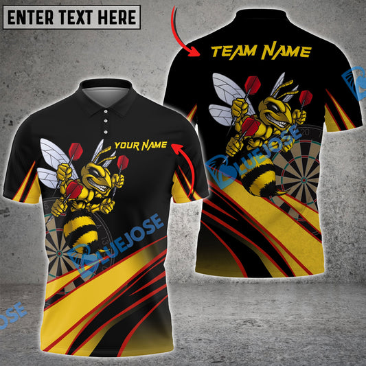 BlueJose Darts Bee Personalized Name, Team Name Shirt
