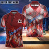 BlueJose Bowling And Pins Butterfly Customized Name 3D Shirt (4 Colors)