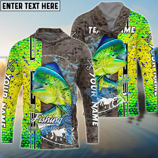 BlueJose Mahi-Mahi Fishing Skin Sport Jersey Custom Name & Team Name Shirts