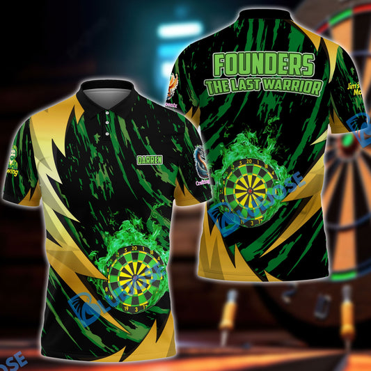 BlueJose Green Custom Darts Shirt For Darren