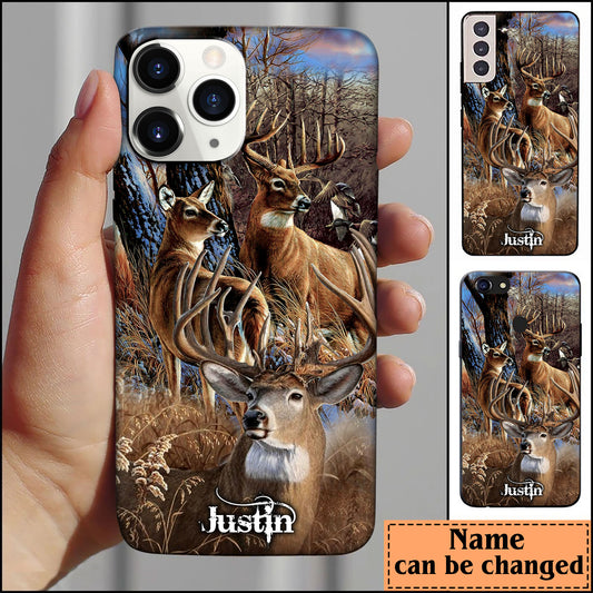 BlueJose Deer Hunting Personalized Name Phone Case