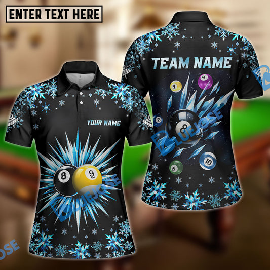 BlueJose Billiards Ball 8 Frozen Ice Personalized Name, Team Name Unisex Shirt