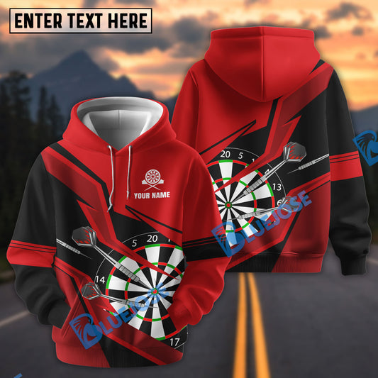BlueJose Lightning Pattern Darts Personalized Name, Team Name Hoodie
