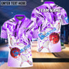 BlueJose Bowling And Pins Color Tornado Customized Name 3D Shirt (4 Colors)