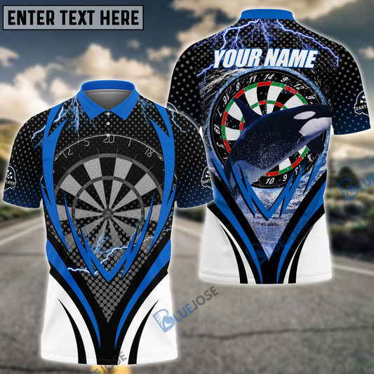 BlueJose Bullseye Dartboard Personalized Name, Team Name Shirt
