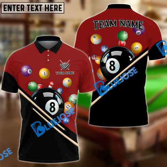 BlueJose Billiards Sublimated Classic Personalized Shirt (4 Colors)