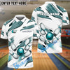 BlueJose Bowling And Pins Ribbon Bay Customized Name 3D Shirt ( 4 Colors )