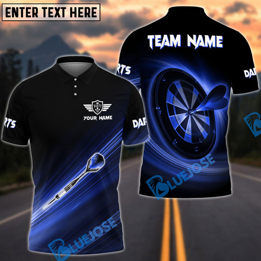 BlueJose Lightning Darts Personalized Name, Team Name Shirt (4 Colors)