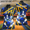 BlueJose Bowling And Pins 10000 Volt Throw Customized Name 3D Shirt For Women