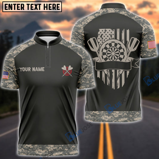 BlueJose Military Darts Customized Name, Team Name Unisex Shirt