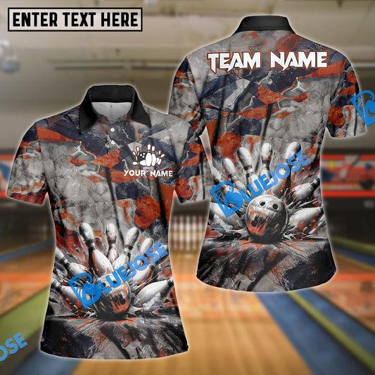 BlueJose Bowling Color Stone Customized Name, Team Name 3D Shirt