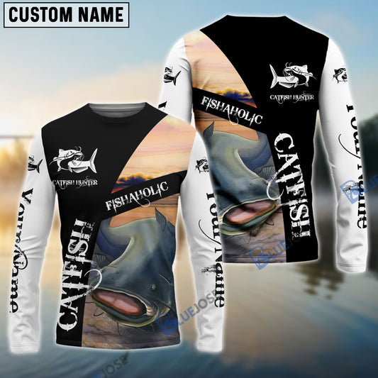 BlueJose Customize Name Catfish Fishing 3D Shirts