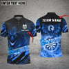 BlueJose Darts Flame Dragon Personalized Name, Team Name Shirt (4 Colors)