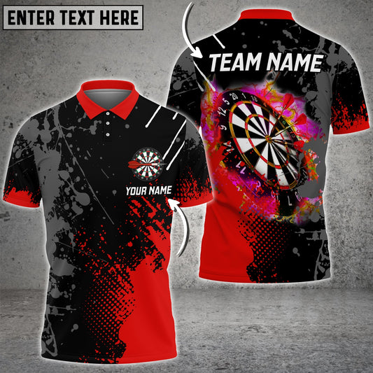 BlueJose Paint Style Darts Personalized Name, Team Name Shirt (4 Colors)