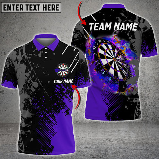 BlueJose Paint Style Darts Personalized Name, Team Name Shirt (4 Colors)