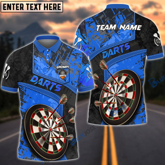 BlueJose Darts Board Personalized Name, Team Name Pocket Polo