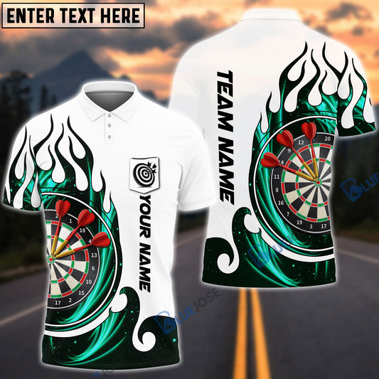 BlueJose Fire Blaster Darts Personalized Name, Team Name Pocket Polo