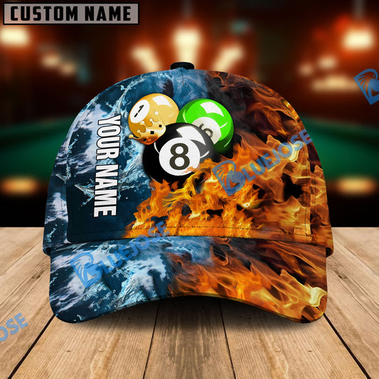 BlueJose Billiards Ace Personalized Name 3D Cap