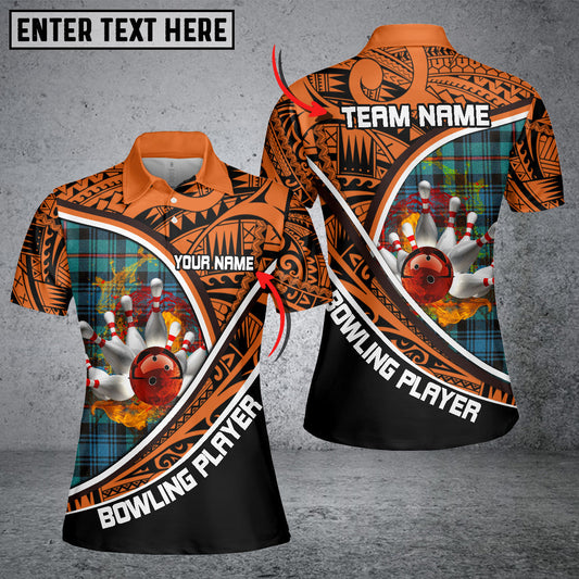 BlueJose Bowling Ball And Pins Limited Edition Premium Customized Name 3D Shirt For Women