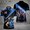 BlueJose Bowling And Pins Premium Multicolor Customized Name 3D Shirt (4 Colors), Personalized Shirts For Bowling Players