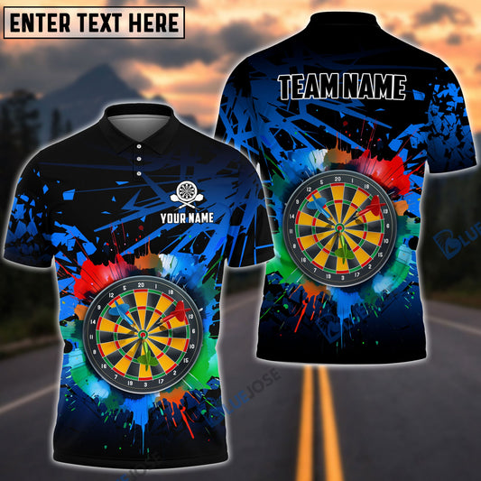 BlueJose Dartboard Personalized Name, Team Name Shirt (4 Colors)