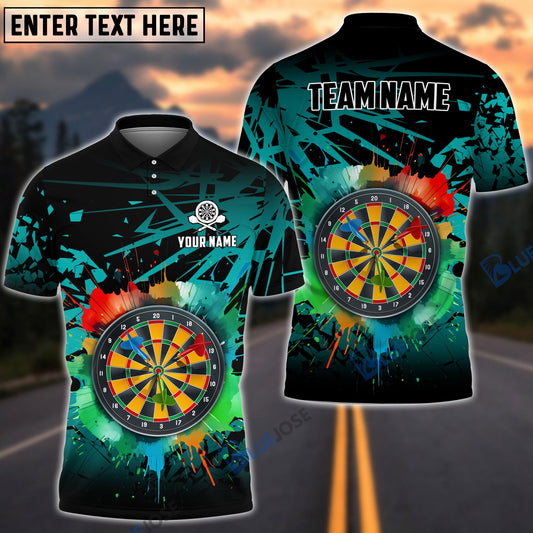 BlueJose Dartboard Personalized Name, Team Name Shirt (4 Colors)