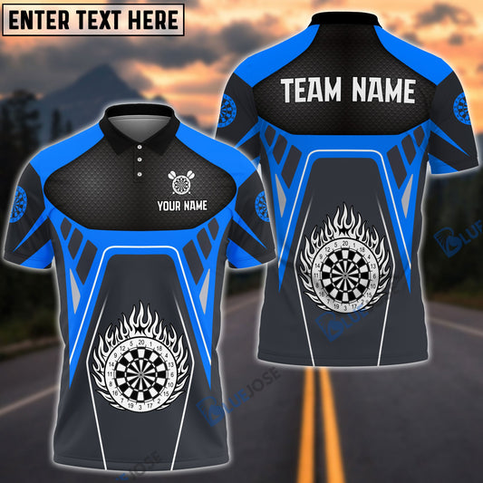 BlueJose Dartboard Racing Personalized Name, Team Name Shirt (6 Colors)