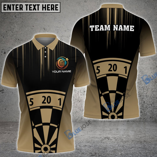 BlueJose Brown Tattoo Darts Board Personalized Name, Team Name Shirt