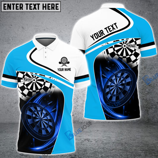 BlueJose Dartboard Lighting Personalized Name Shirt (6 Colors)