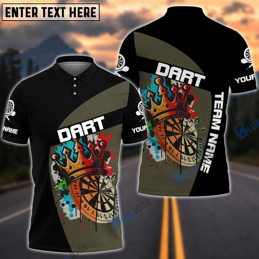 BlueJose King Of Dart Personalized Name Shirt