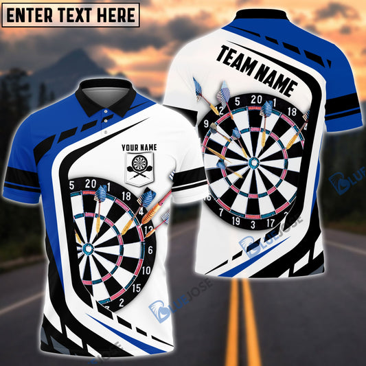BlueJose Dart Board Personalized Name, Team Name Pocket Polo