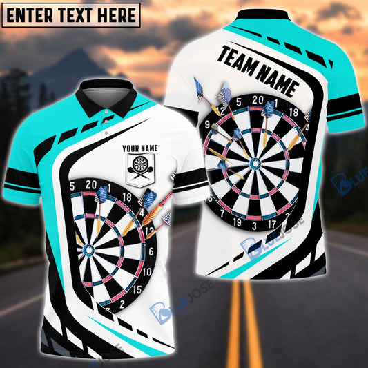 BlueJose Dart Board Personalized Name, Team Name Pocket Polo